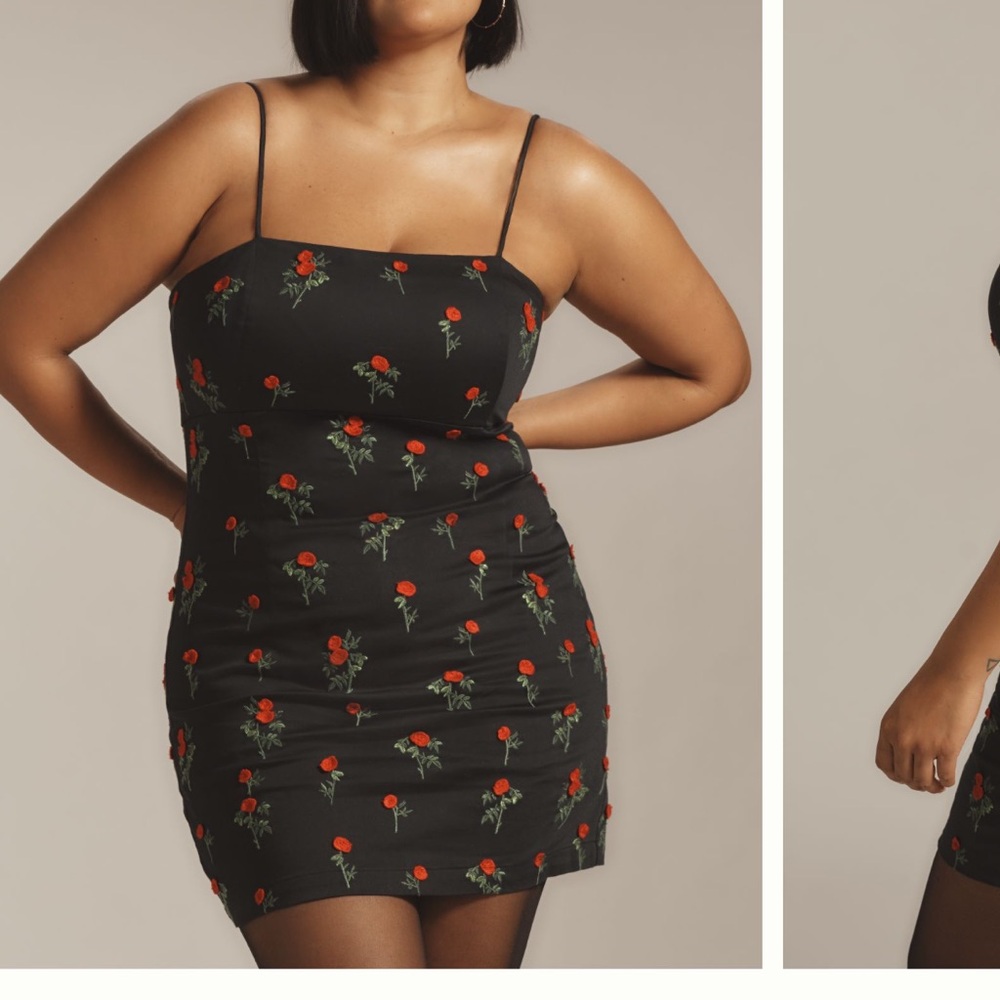 NWT Brynne 3D Cherry Spaghetti Strap Dress- Maeve Anthropologie